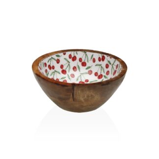 CHERRIES ENAMELLED BOWL