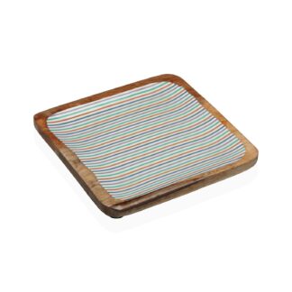 STRIPES SQUARE PLATTER