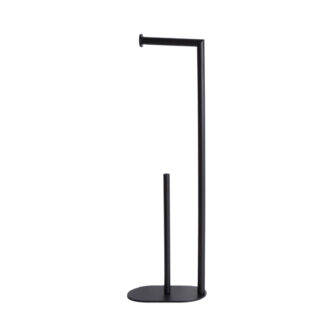 BLACK TOILET ROLL HOLDER