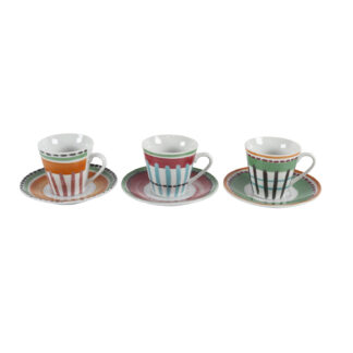 CIRCUS COFFEE SET WITH SAUCERS