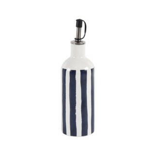 BLUE STRIPED OIL CRUET