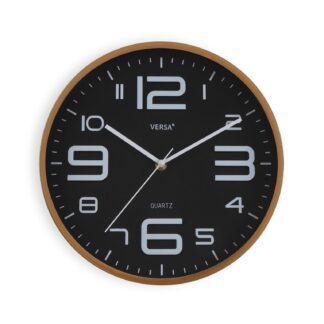 BLACK WALL CLOCK 30CM