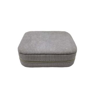 GREY VELVET JEWELLERY BOX