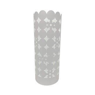 WHITE CIRCLES UMBRELLA STAND