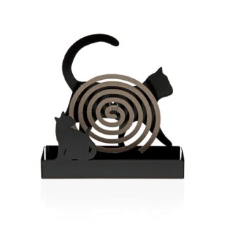 BLACK MILO CAT MOSQUITO COIL HOLDER
