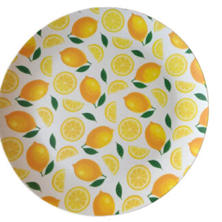 25CM LEMON ROUND PLATE