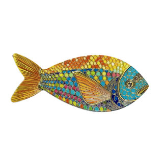 MOSAIC FISH TABLE MAT