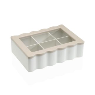 WHITE TEA BOX 6 COMPARTMENTS