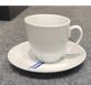 WHITE PURE TEA CUP & SAUCER SET