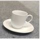 WHITE PURE COFFEE CUP & SAUCER