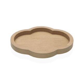 WAVY RUBBERWOOD TRAY