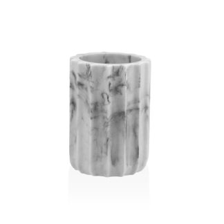PIURA STONE WHITE TOOTHBRUSH HOLDER