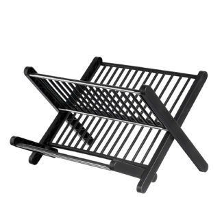 FOLDABLE BLACK DISH RACK