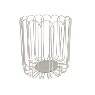 TALL WHITE FRUIT BASKET