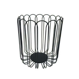 TALL BLACK FRUIT BASKET