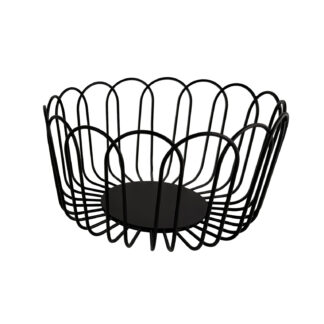 BLACK RING FRUIT BASKET
