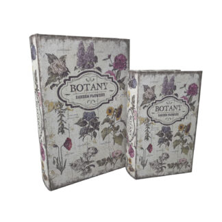 SET OF 2 DECORATIVE BOOKS