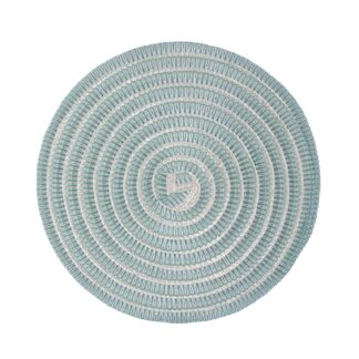 BLUE AND WHITE ROUND PLACEMAT