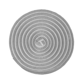 GREY AND WHITE ROUND PLACEMAT