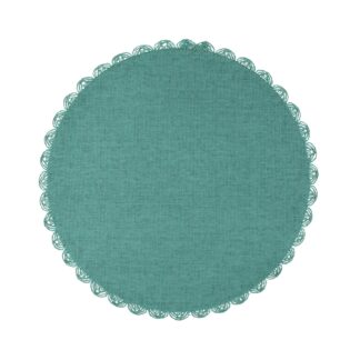 ROUND TURQUOISE PLACEMAT