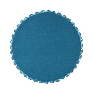 ROUND BLUE PLACEMAT