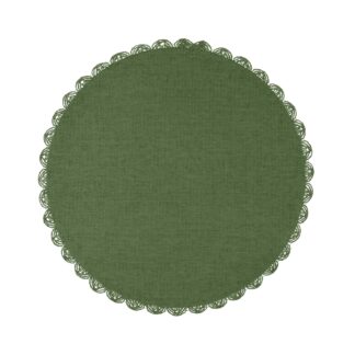 ROUND GREEN PLACEMAT