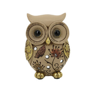 OCHRE OWL FIGURE