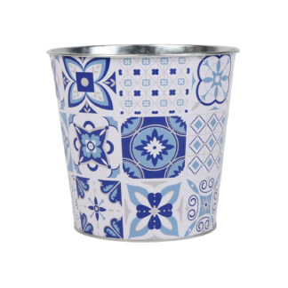 EXTRA LARGE METALLIC AZURITE POT