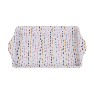 NORDIC DROPS METAL PLATTER WITH HANDLES