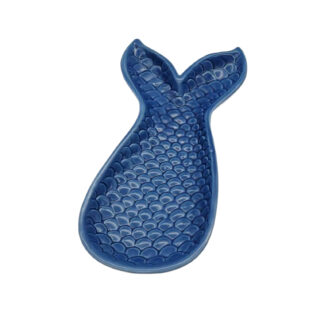 BLUE CERAMIC FISH FIGURE