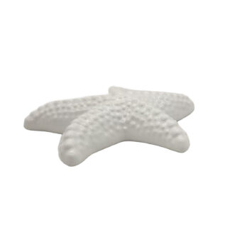 WHITE CERAMIC STARFISH FIGURE