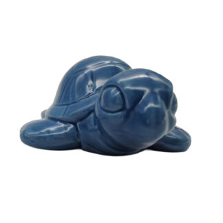 BLUE CERAMIC SEA TURTLE FIGURE