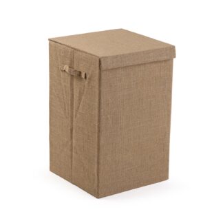FOLDABLE JUTE HAMPER