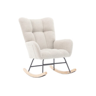 ROCKING CHAIR WITH BEIGE ARMRESTS