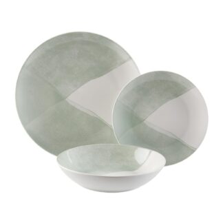 18-PIECE GREEN PICNIC DINNER SET