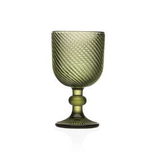 SMALL GREEN WINE GLASS
