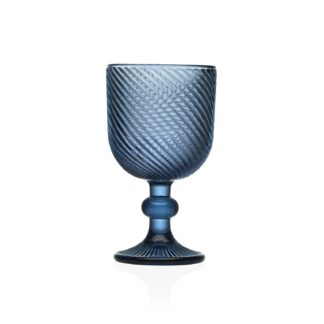 SMALL BLUE WINE GLASS