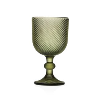 LARGE GREEN WINE GLASS