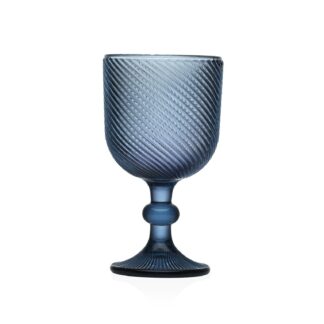 LARGE BLUE WINE GLASS